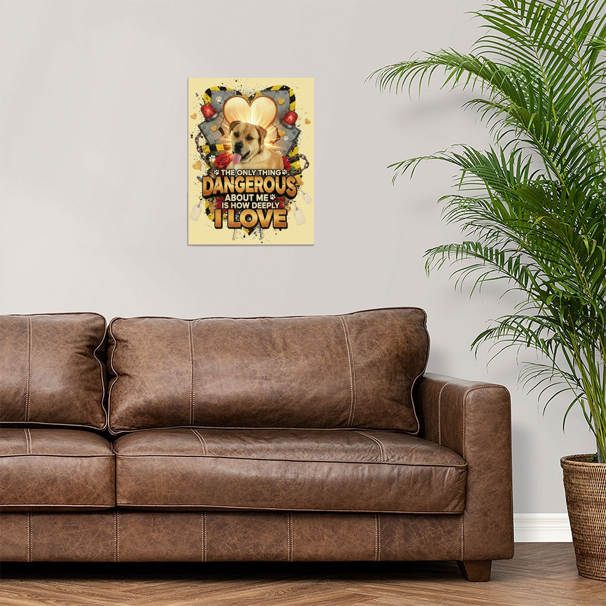 The Only Thing Dangerous Is How Deeply I Love Pitbull Canvas