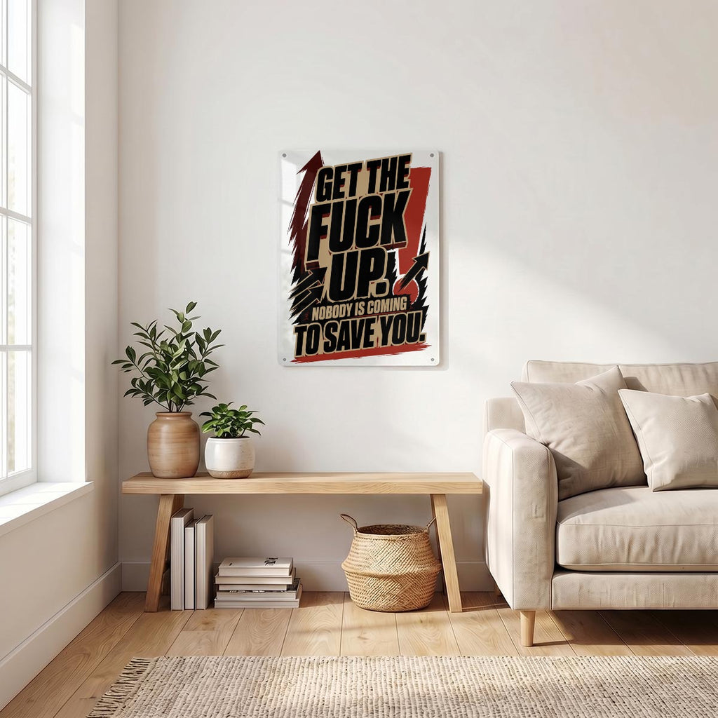 Thickend Rectangular Iron Wall Painting Printed in Canada