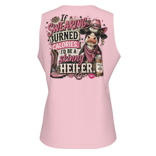Unhinged™ "If Swearing Burned Calories" Cowgirl Tank Top