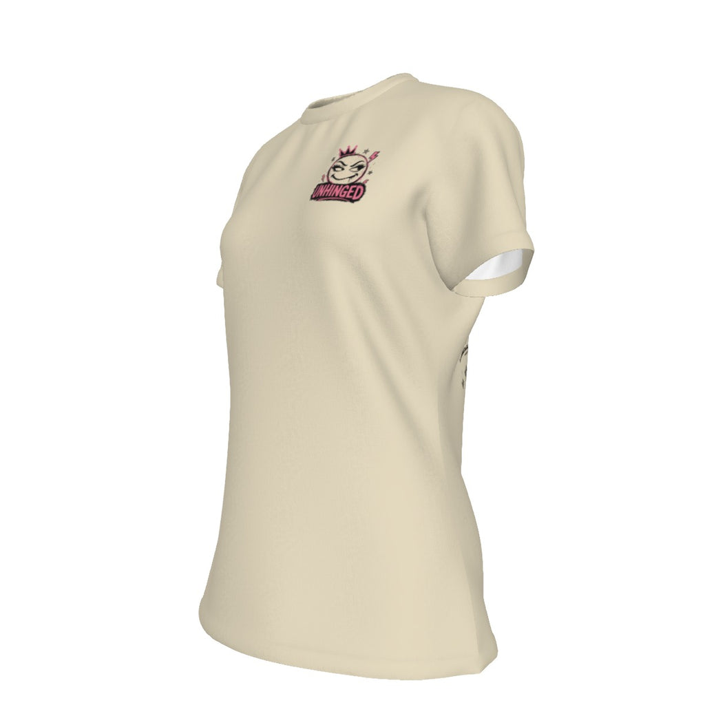 Unhinged™ "I'm Not Responsible for What My Face Does When You Talk" Women's Cotton Graphic Tee